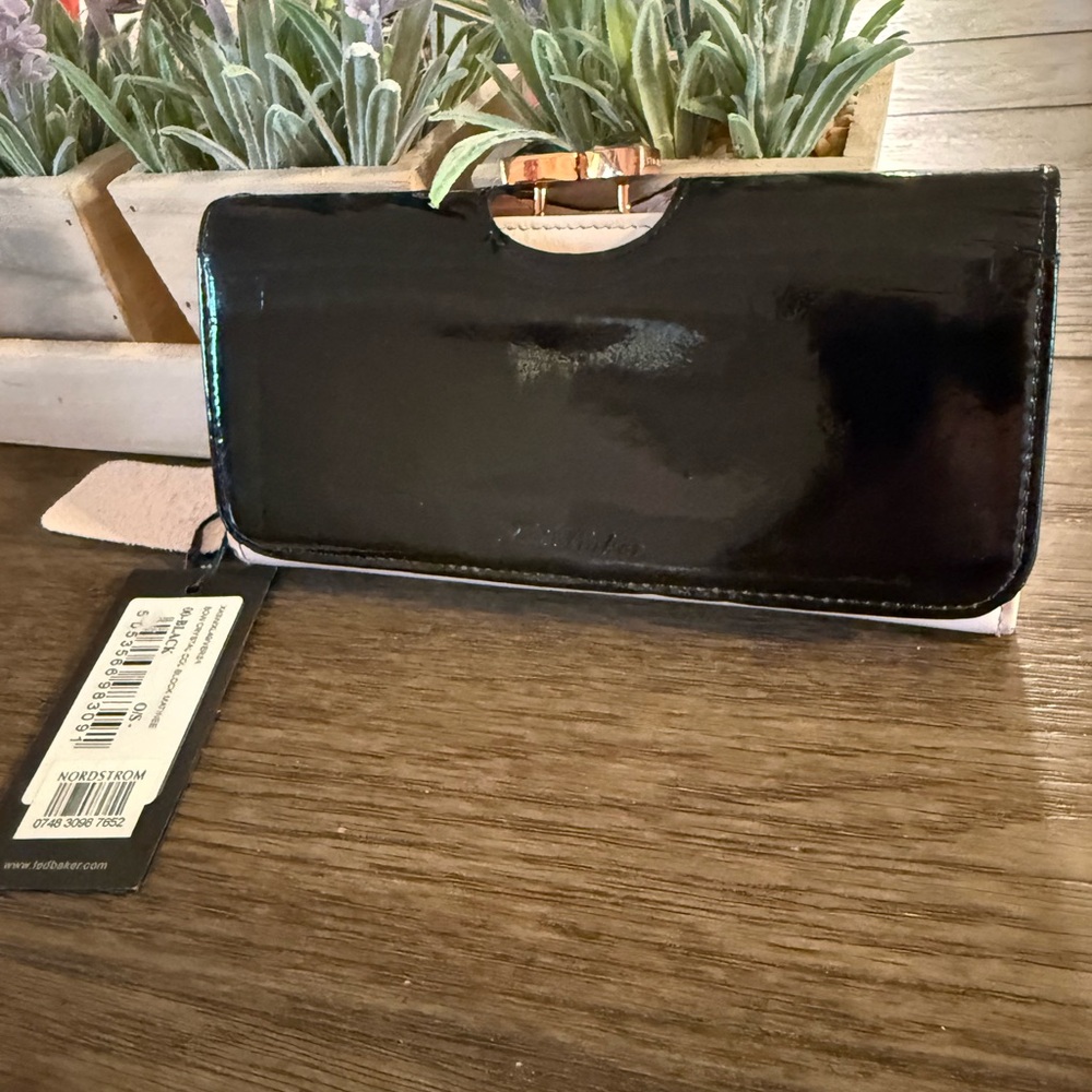 Ted Baker Glossy Black Wallet